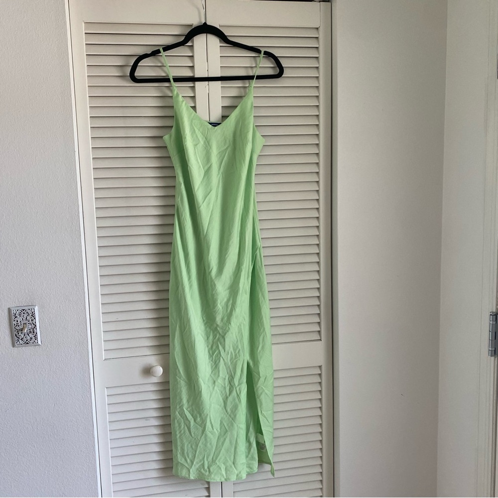 Scoop NYC Green Maxi Dress V-Neck sz. S